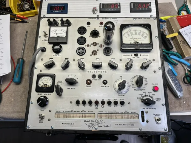 Hickok 539A Vintage Tube Tester w/ Manual (rebuilt and Calibrated With Upgrades)