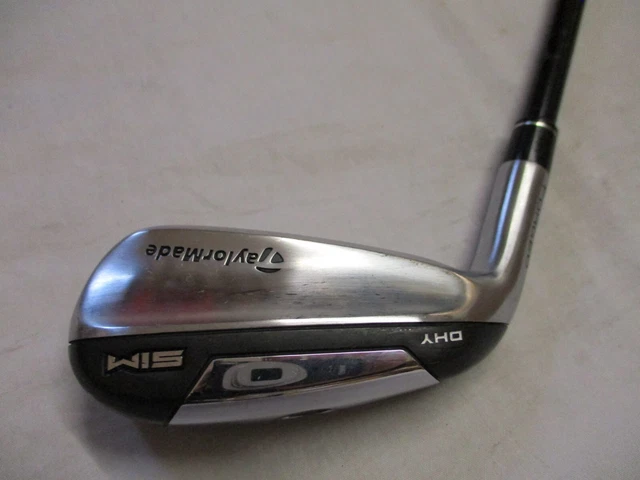 Linke Hand TAYLORMADE SIM DHY GESCHMIEDET 4 EISEN HYBRID 22° NORMAL FLEX MLH GEBRAUCHT