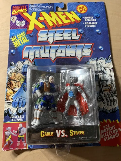 Marvel Comics X-Men Steel Mutants Die Cast Metal Action Figures Cable A14