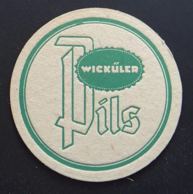 Ancien sous-bock bière WICKULER PILS bier Coaster Bierdeckel 3