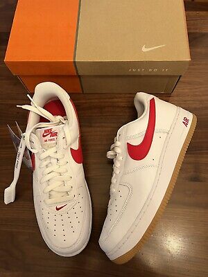 Nike Air Force 1 Low Retro Color Of The Month University Red 2022 Mens Size 11.5