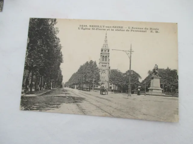 Cpa Neuilly Sur Seine L Avenue Du Roule Antique Postcard