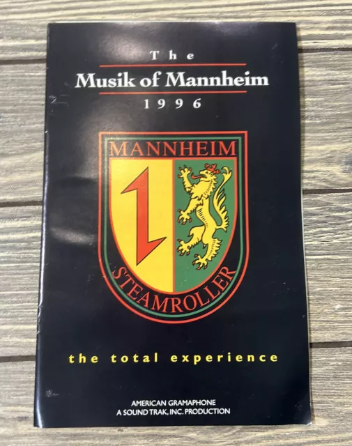Vintage 1996 The Musik of Mannheim The Total Experience Program Collectible