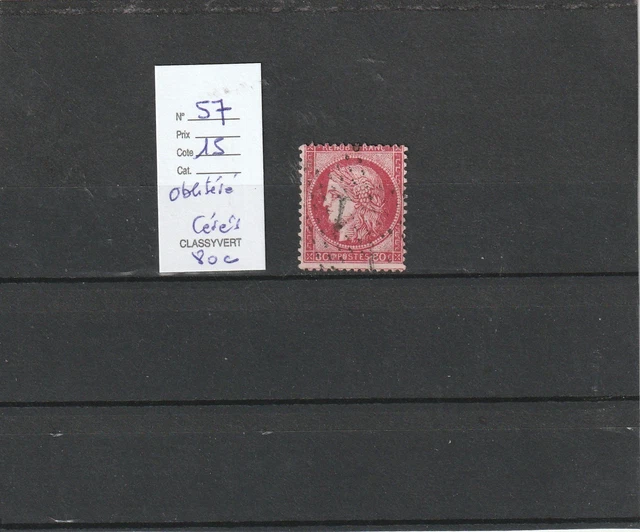 Timbre France Yt 104 Oblitéré - TB - Ref 603