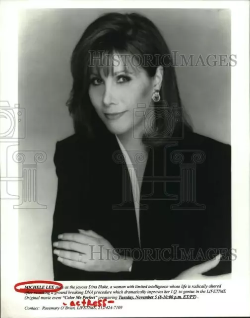 1996 Press Photo Actress Michele Lee in "Color Me Perfect" - hcp68635