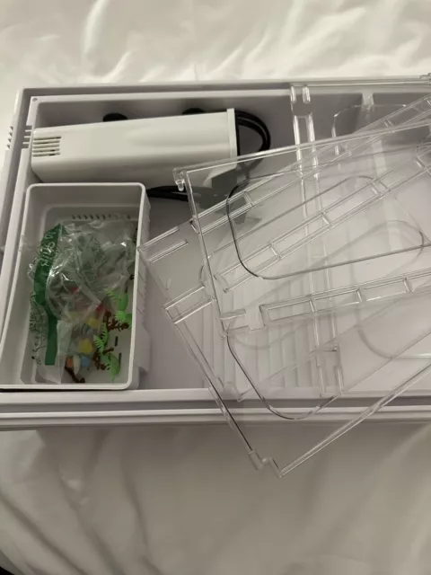 New READ Small Turtle Tank Kit (Tank +Filter), Acrylic Starter Kit Missing Lamp