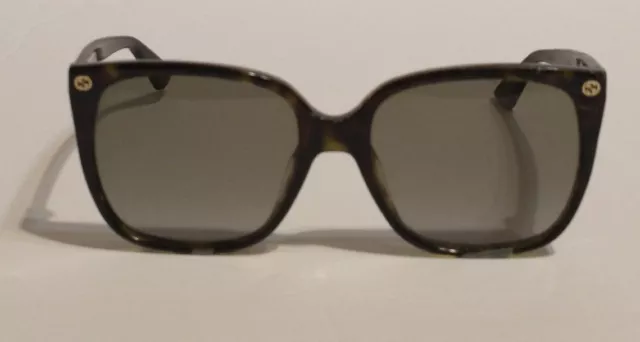 GUCCI GG0022S 003 Cat Eye Havana Brown 57 mm Women's Sunglasses