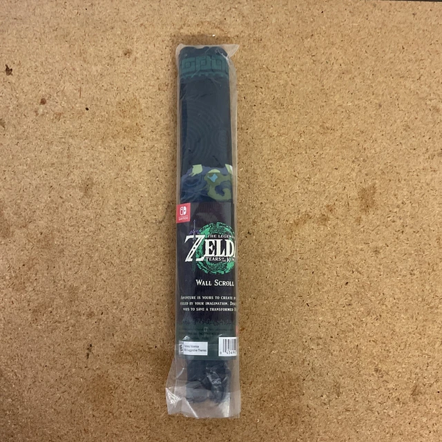 THE LEGEND OF Zelda Tears of the Kingdom Black Wall Scroll Only New £37