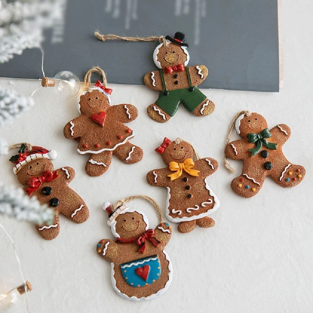 Neuartiges Design Lebkuchen Mann Weihnachten Lebkuchen Mann Anhänger Weihnachten