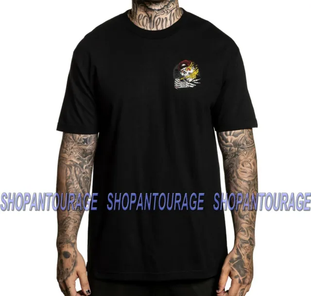 Sullen Birra Pressione SCM3049 Manica Corta Grafico Tattoo Skull T-Shirt da Uomo 2
