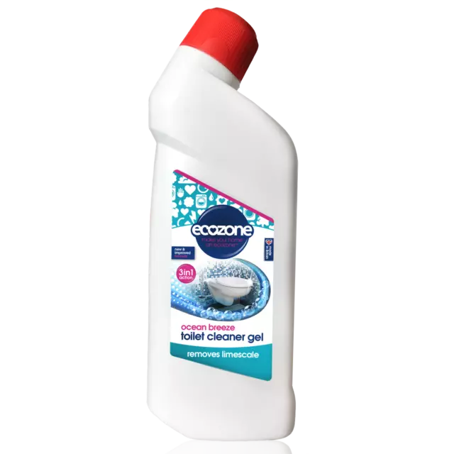 EcoZone 3 IN 1 Toilette Nettoyant Océan Breeze - 750ml