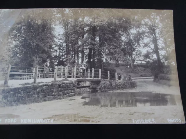 The Ford Kenilworth Warwickshire Real Photo Vintage Postcard F14