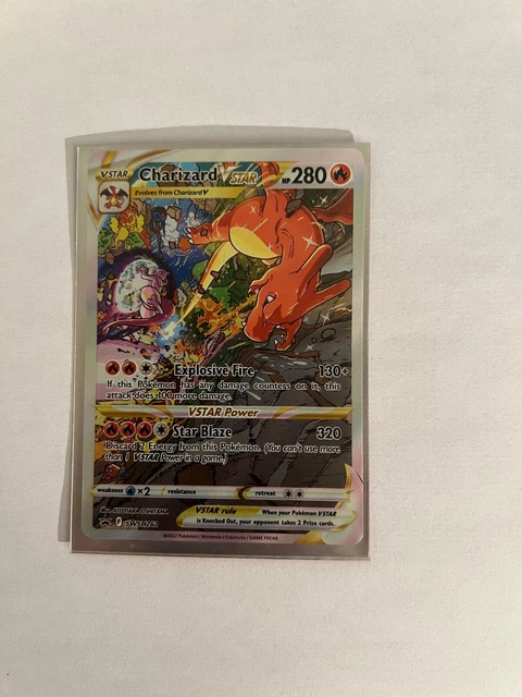 Carta Pokémon Dracaufeu VSTAR SWSH262 Full Art Alternativo - Ultraboost, Edición Francesa, Coleccionable