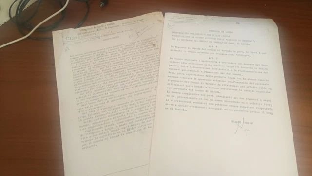 Vernole Strudà Pisignano Lecce 1976 proposta costituzione comune autonomo