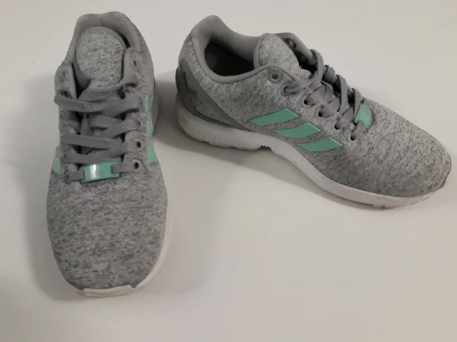 ADIDAS ZX FLUX Schuhe Sneaker Damen Kinder Gr. 38 US 6 5 UK 5 Grau