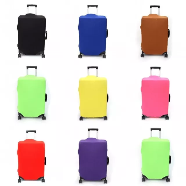 Kofferschutzhülle Kofferabdeckung Elastisch Gepäck Schutzhülle Kofferbezug S-XL