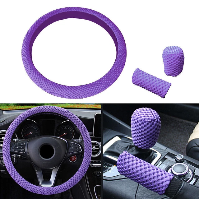 Coprivola volante auto viola per accessori in rete tessuto in rete 15"/37-38 cm buona presa