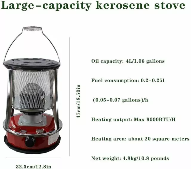 Portable Grill Camping Cooking Kerosene Oil Stove Heater Burners Indoor Outdoor 3