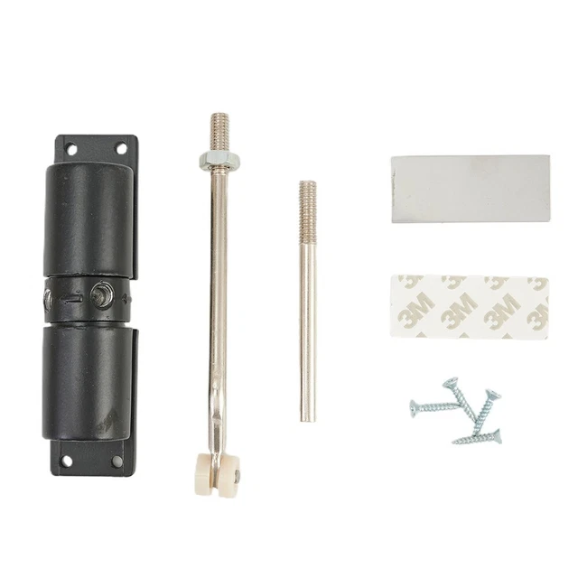 2 Pièces Ferme Porte Automatique, Réglable Fermeture Porte, Argenté Ferme Porte pour Porte de