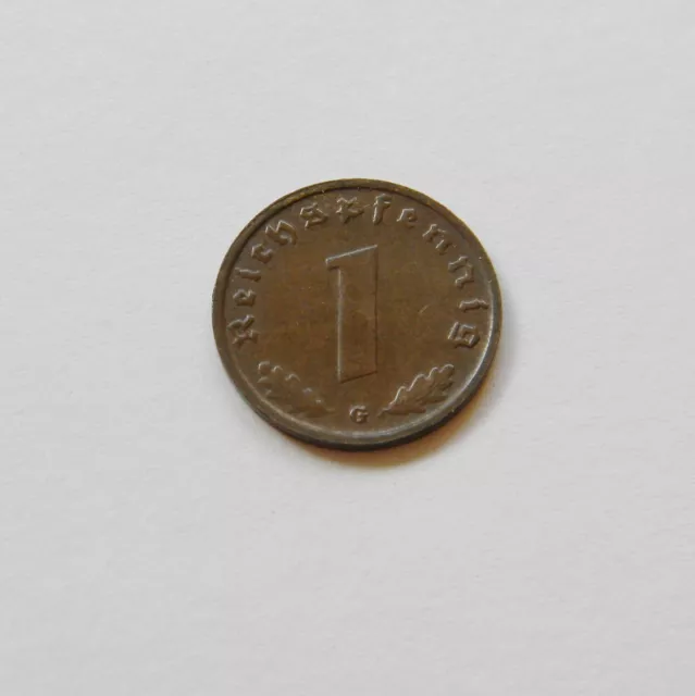 DRITTES REICH: 1 Reichspfennig 1940 G, J. 361, prägefrisch/unc., II.