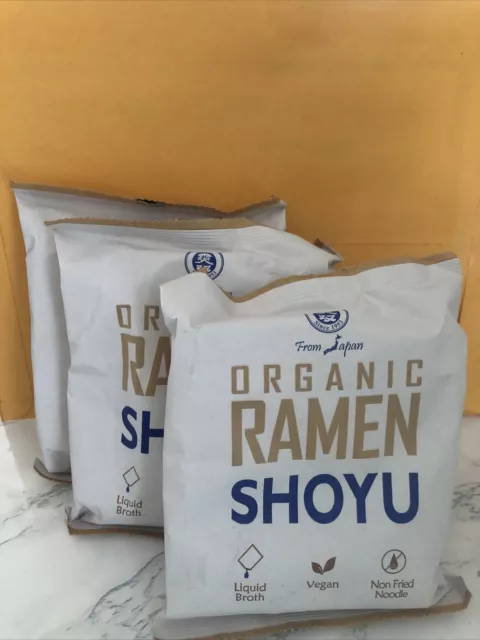 Lot Of 3 Pouches Of Organic Shoyu Ramen - 3.8 Oz w/Organic Noodles