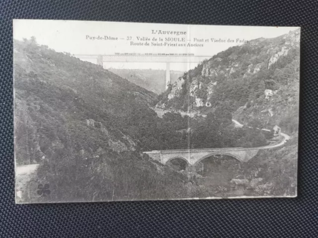 CPA 63 SIOULE Valley - Bridge and Viaduct of Fades