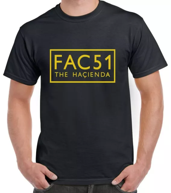 FAC 51 Hacienda 80's 90's New Order Happy Mondays Dance Music T-Shirt