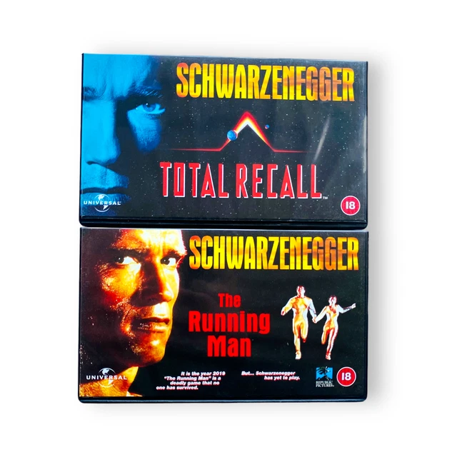 THE RUNNING MAN & Total Recall ( VHS Bundle ) Arnold Schwarzenegger £8.