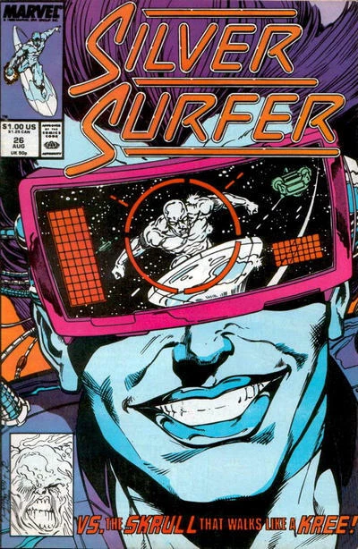 SILVER SURFER (Vol. 3) #26 F, Direct, Marvel Comics 1989 Stock Image