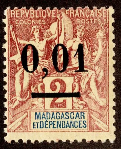 Malgasy Republic Scott 51 Unused hinged.