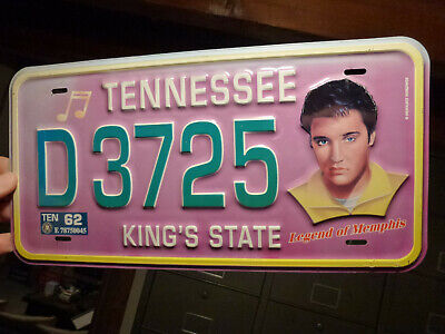 rare replica special graphic license plate Elvis Tennessee HARD TO FIND