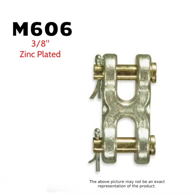 CM BIG ORANGE M606 Double Clevis (Mid-Link) 3/8 Zinc Plated 6600 Lb. (2  Pack) $19.50 - PicClick