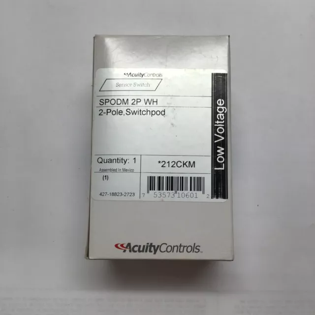 212Ckm Spodm 2P Wh Acuity 2 Pole Switchpod