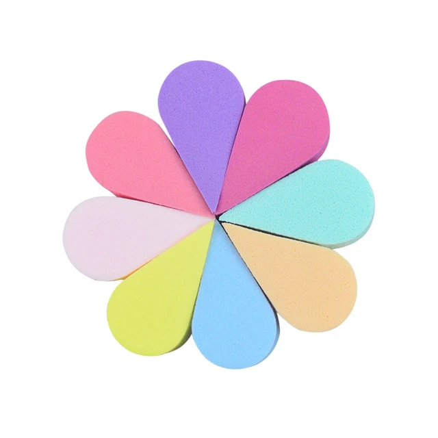 8 un. esponja de limpieza facial en forma de pétalo ocho colores limpieza facial suave T