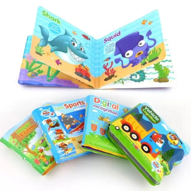 Color Changing Floating Cloth Book Bath Books Water Bathroom Toys  Baby