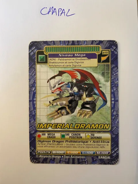 Carte Digimon Imperialdramon JD-155 - Rare - VF / FR / Français - bon état