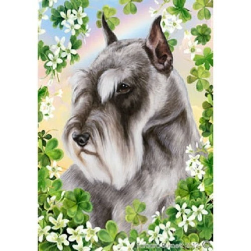 Clover Garden Flag - Grey Schnauzer 310121