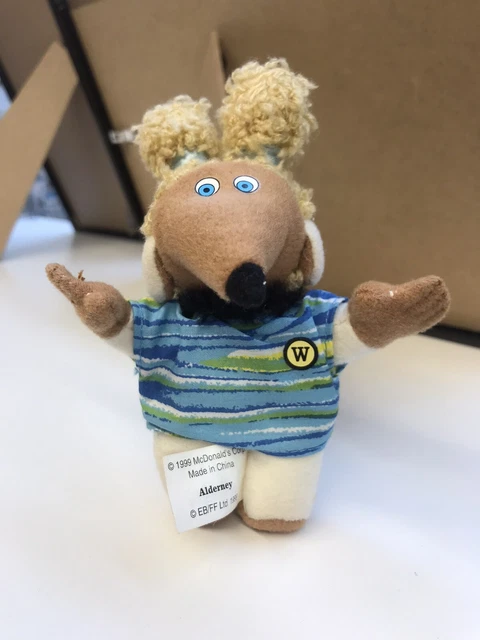 1999 McDonalds Happy Meal UK The Wombles - ALDERNEY - Soft Plush Cuddly Toy Doll