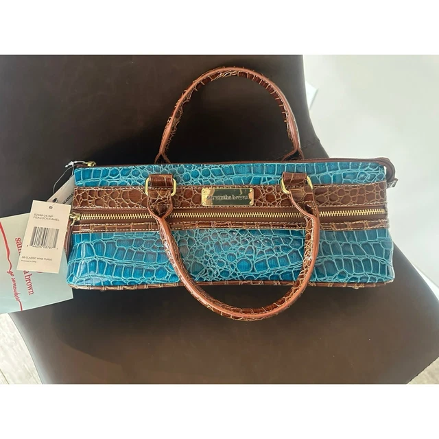 Samantha Brown Faux Croc Wine Purse NWT