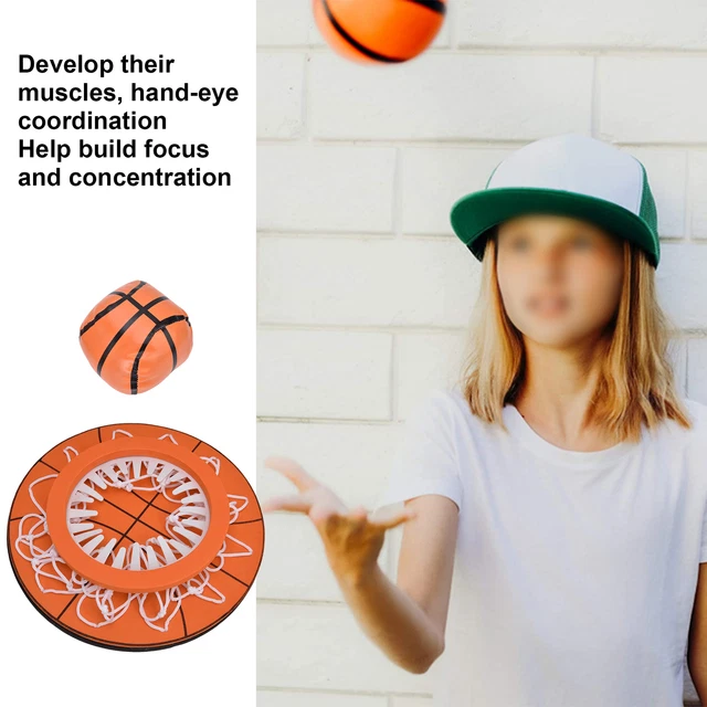 02 015 Ceiling Basketball Hoop Set Soft Ceiling Mini Basketball Hoop With