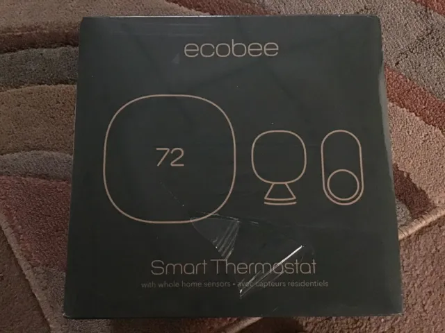 ecobee ecobee3 lite Smart Thermostat With Whole Home Sensors - Black&White...