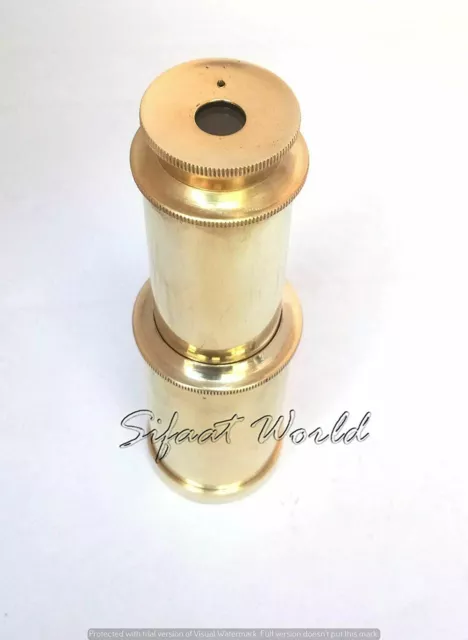 Sifaat World 6" Antique Brass Handheld Astronomy Telescope/SpyGlass (Replica) 3