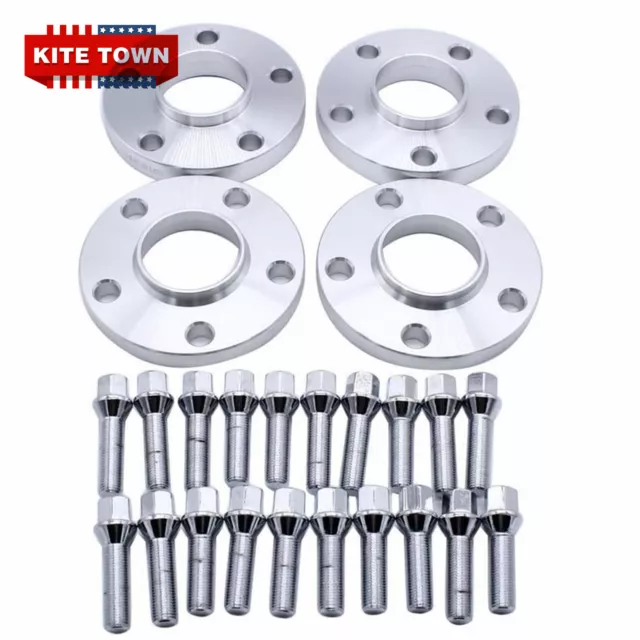 4x Wheel Spacers 5x100 5x112 57.1mm For Audi Volkswagen Staggered 15 MM & 20 MM