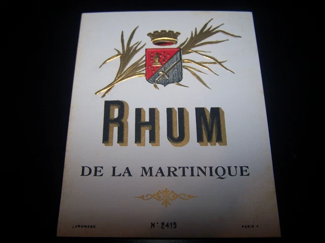 ANCIENNE ÉTIQUETTE RHUM UNION Jacquiot Bagnolet french label EUR 11,00