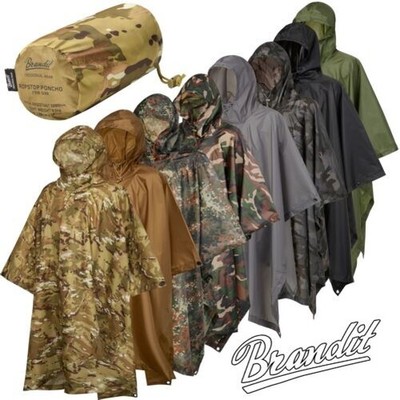 Esercito TEDESCO FLECKTARN Poncho Pioggia Poncho Ripstop esercito Umidità Protezione parapioggia 