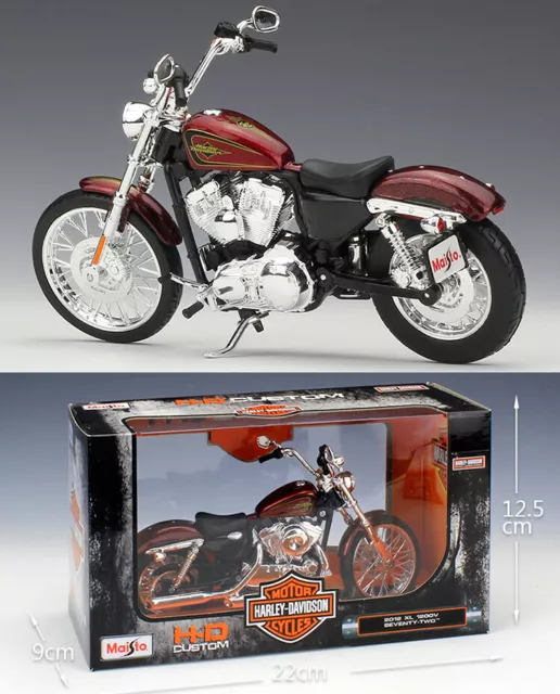 MAISTO 1:12 Harley Davidson 2012 XL 1200V 72 MOTORCYCLE BIKE MODEL TOY GIFT NIB