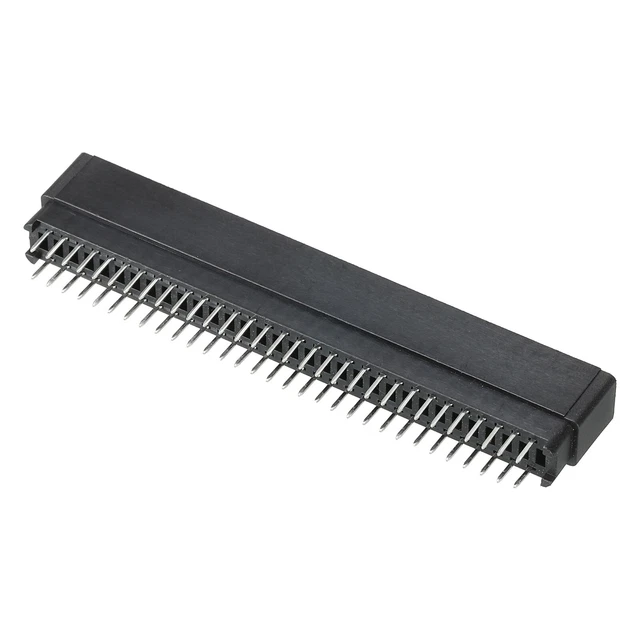Scheda Bordo Connettore Nero Presa Destra Angolo 62 Pin 2.54mm Passo