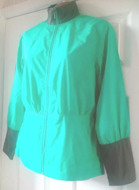 Bnwt Callaway Golf Ladies Waterproof Green Grey Size Extra Small