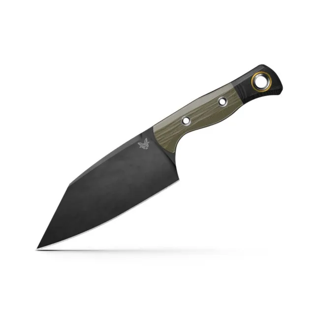 Benchmade Station Knife DLC CPM154 Steel OD and Black G10