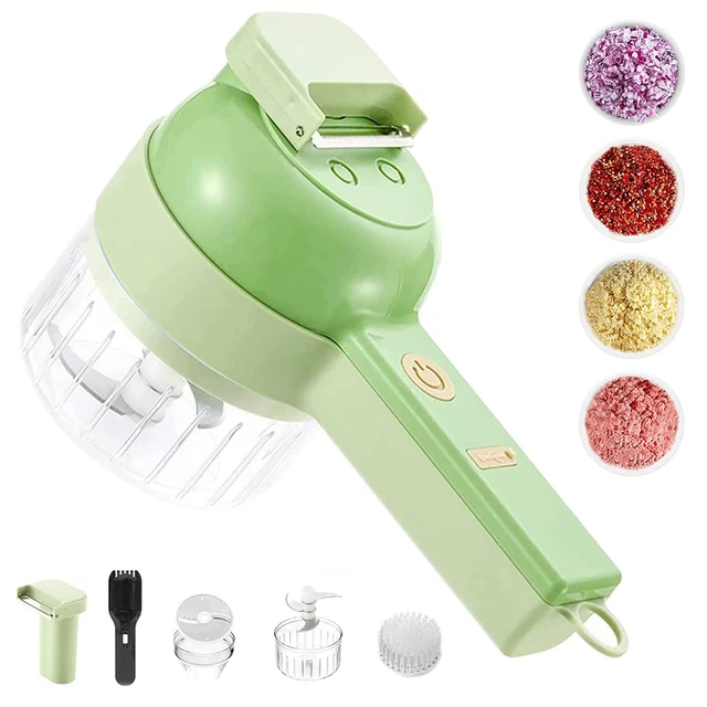 Útil apisonador de ajo cepillo de limpieza Abs + Pp + PC + acero inoxidable aprox. 40 W